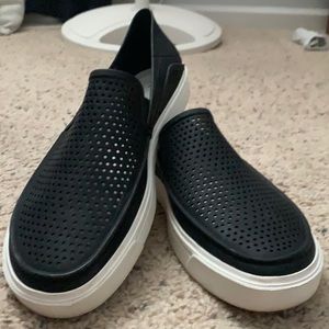Croc slide ons